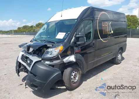 2020 Ram Promaster 1500 High Roof 136 Wb из США, поврежденный, VIN 3C6TRVBG2LE125496